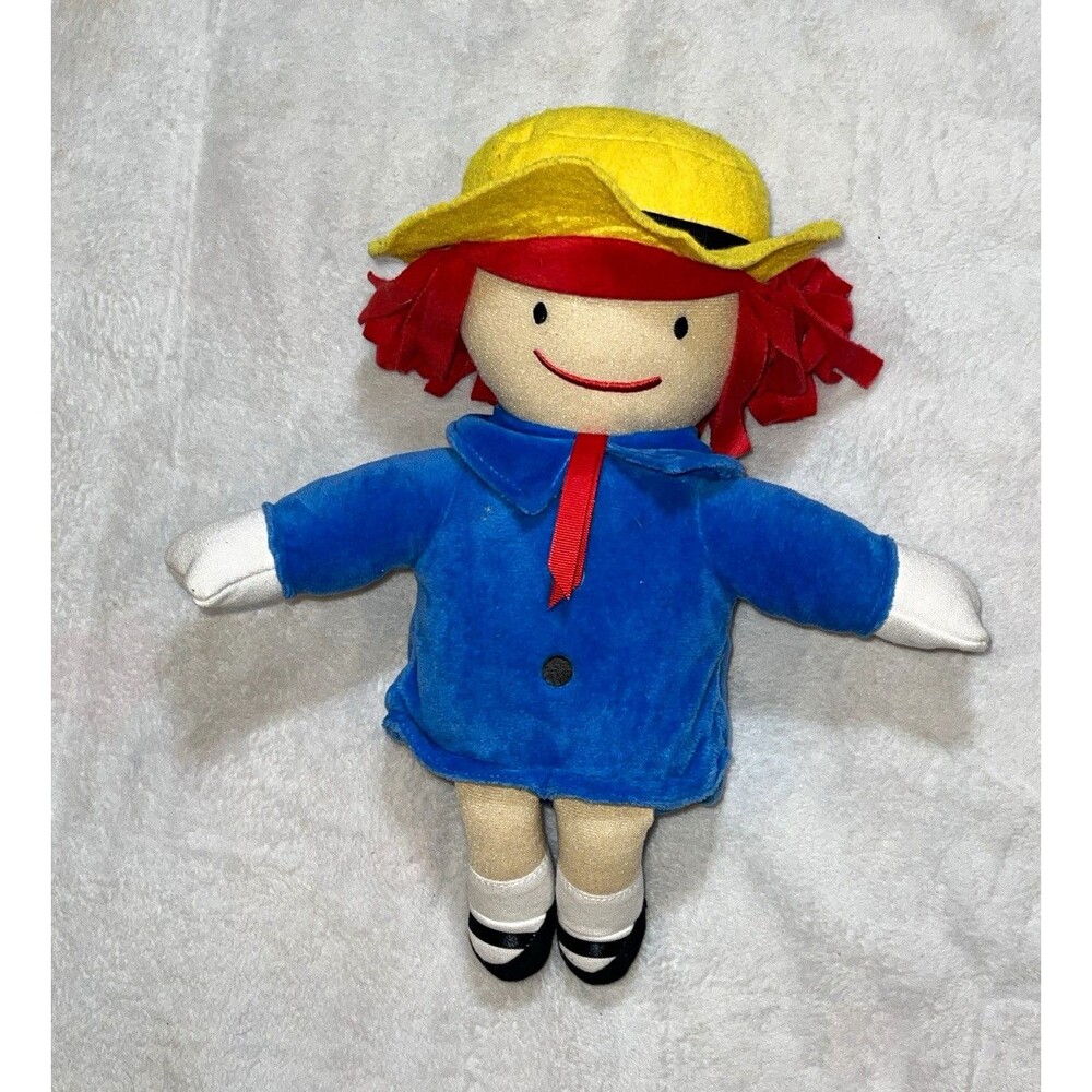 Kohl's Madeline Plush Doll Small Washable Red Hair Yellow Hat Blue Coat 2000